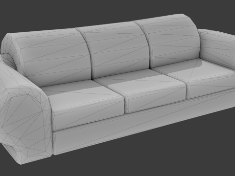 Living Room - Cartoon Style 3Dモデル