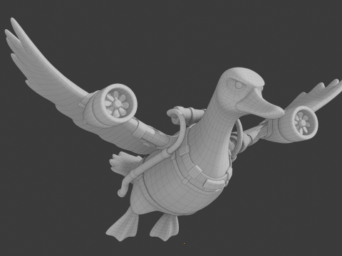 Bombardini Gusini - Brainrot Meme Model 3D