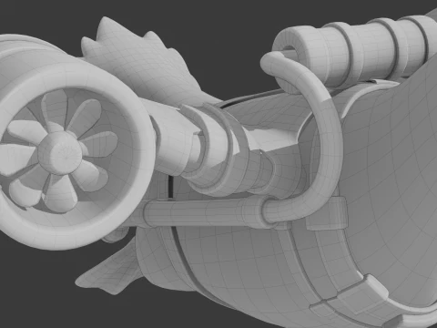 Bombardini Gusini - Brainrot Meme 3D Model