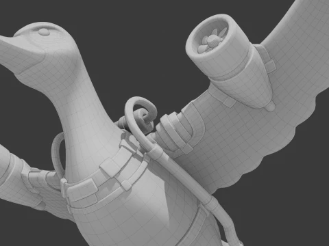 Bombardini Gusini - Brainrot Meme 3D Model