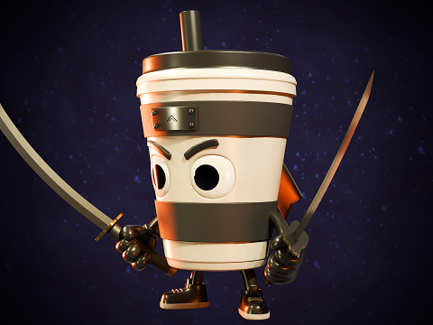 Cappuccino Assassino - Brainrot Meme Model 3D