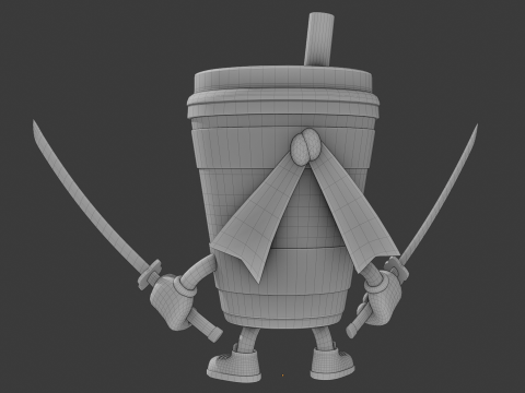 Cappuccino Assassino - Brainrot Meme Model 3D