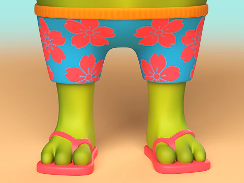 Cute Cactus 3D Model