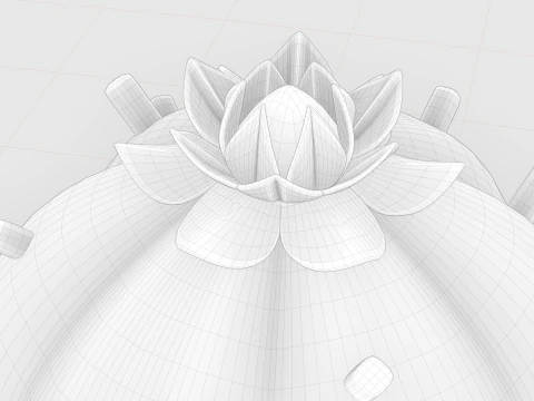 Cute Cactus 3D Model