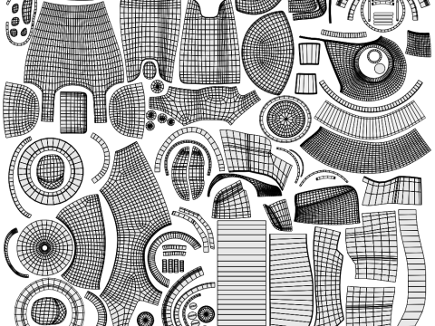 NeoKiosk Cyberpunk Kiosk Robot Karakteri 3D Model