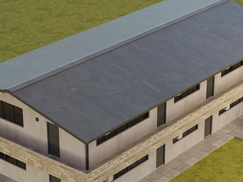 Immeuble résidentiel à deux étages Modèle 3D