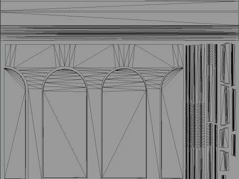 木製階段 - 拡張されたモジュラー資産 3Dモデル