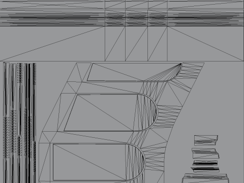 木製階段 - 拡張されたモジュラー資産 3Dモデル