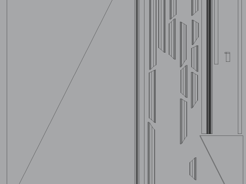 木製階段 - 拡張されたモジュラー資産 3Dモデル