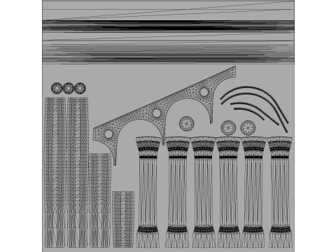 木製階段 - 拡張されたモジュラー資産 3Dモデル