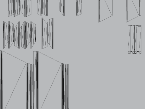 木製階段 - 拡張されたモジュラー資産 3Dモデル