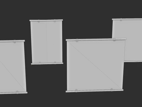 Chain Link Fence 3D Model