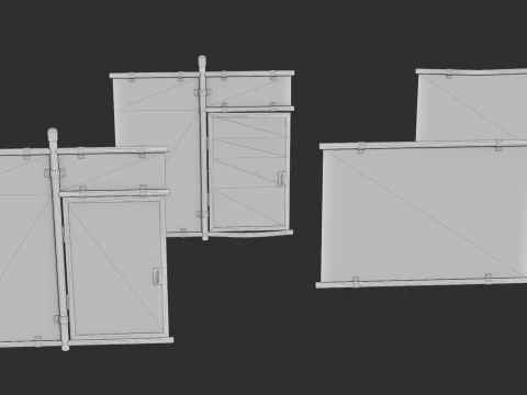 Chain Link Fence 3D Model