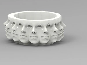 Penanam poliface Model 3D