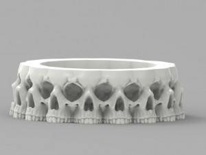 Skull planter Model 3D