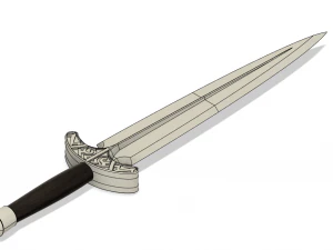 Skyrim Steel Dagger 3D Print Model