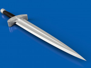 Skyrim Steel Dagger 3D Print Model