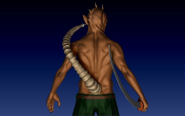 Man Sea Model 3D .c4d .max .obj .3ds .fbx .stl .blend 