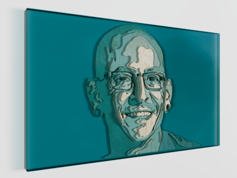 Portrait Chester Bennington 3D Model