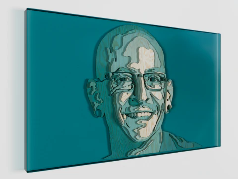 Portrait Chester Bennington 3D Model