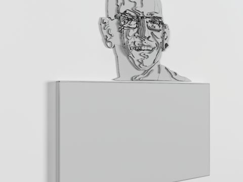 Portrait Chester Bennington 3D Model
