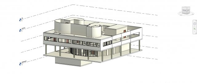 Villa Savoye Modèle 3D .c4d .max .obj .3ds .fbx .stl .blend 