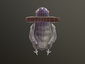 Bread Head Pigeon model Modelo 3D