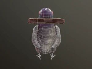 Bread Head Pigeon model 3D Model