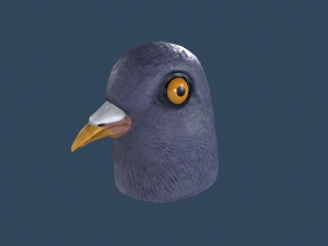 비둘기 마스크 3D 모델