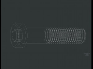 BoltM12x50 3D Model