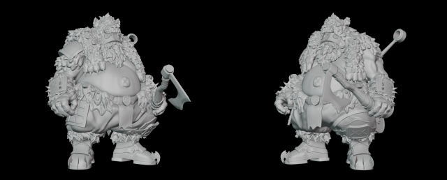 Berserker Roadhog 3Dプリントモデル .c4d .max .obj .3ds .fbx .stl .blend 