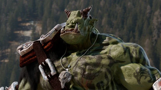 Orc Model 3D .c4d .max .obj .3ds .fbx .stl .blend 