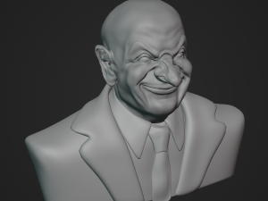 MrBean bust game ready 3D मॉडल