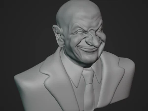 MrBean bust game ready 3D Model