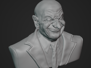 MrBean bust game ready 3D मॉडल