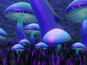 Magical mashooms 3D Модель