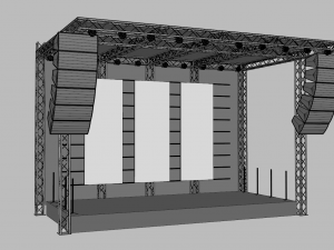 Concert Stage 2 3D Modell