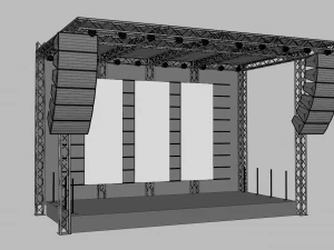 Concert Stage 2 3D Model