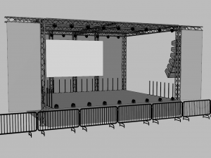 Concert Stage 3 3D 模型