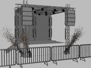Concert Stage 4 3D Model