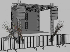 Concert Stage 4 3D Model