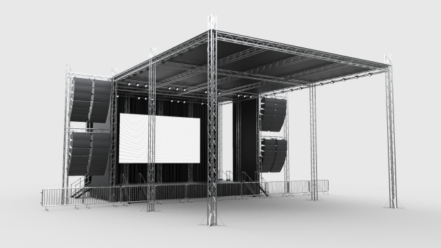 Concert Stage 5 3D 模型 .c4d .max .obj .3ds .fbx .stl .blend 