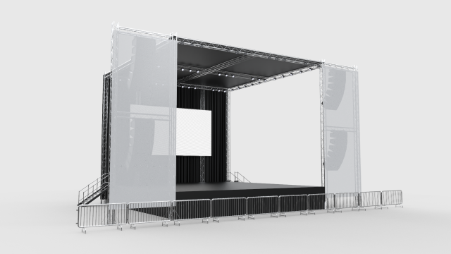 Concert Stage 6 3D Модель .c4d .max .obj .3ds .fbx .stl .blend 
