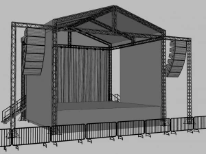 Concert Stage 8 3D Model