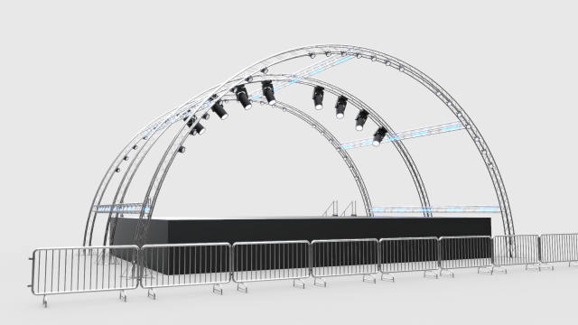 Concert Stage 9 3D Model .c4d .max .obj .3ds .fbx .stl .blend 
