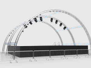 Konzertb&uuml;hne 9 3D Modell