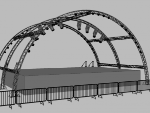 Concert Stage 9 3D Model