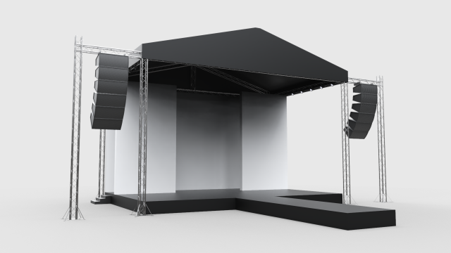 Concert Stage 10 3D Model .c4d .max .obj .3ds .fbx .stl .blend