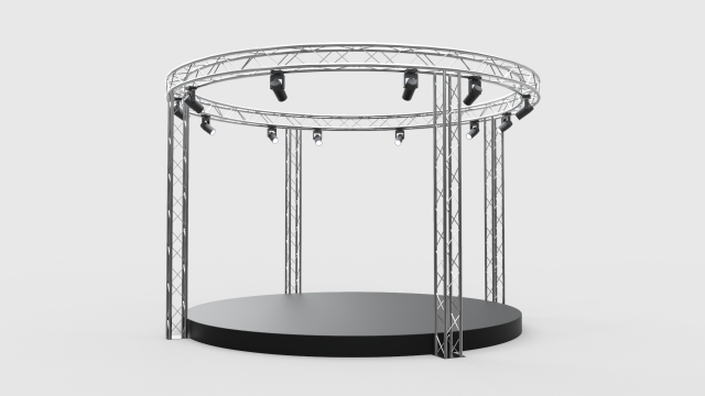 Concert Stage 11 3D Модель .c4d .max .obj .3ds .fbx .stl .blend 