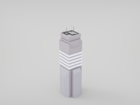 7 grattacieli fantascientifici Modello 3D